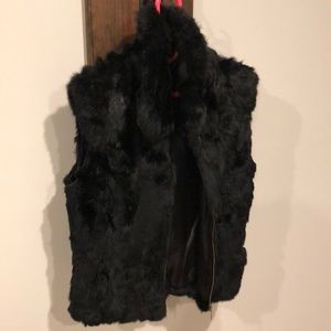 Back bunny fur vest. Only wore couple of times.
